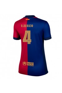 Barcelona Ronald Araujo #4 Voetbaltruitje Thuis tenue Dames 2024-25 Korte Mouw